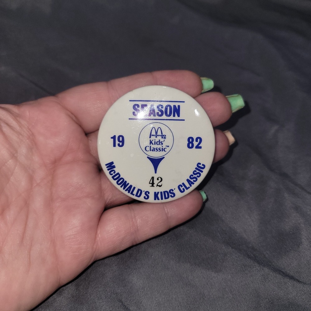 McDonald's PRO-AM Golf Kids' Classic 1982 Button Pin